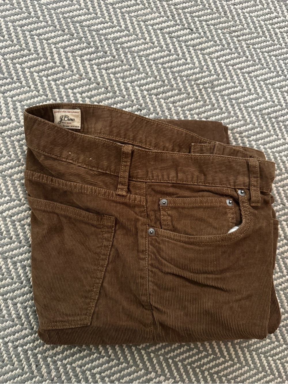 J. Crew Men's Brown Corduroy Pants